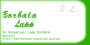 borbala lupp business card